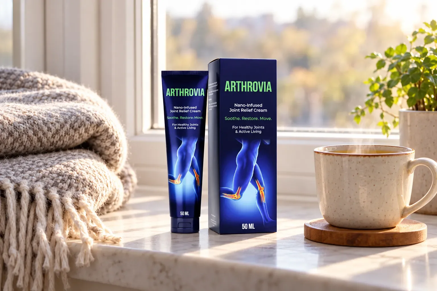 Arthrovia — Verpackung im Alltag