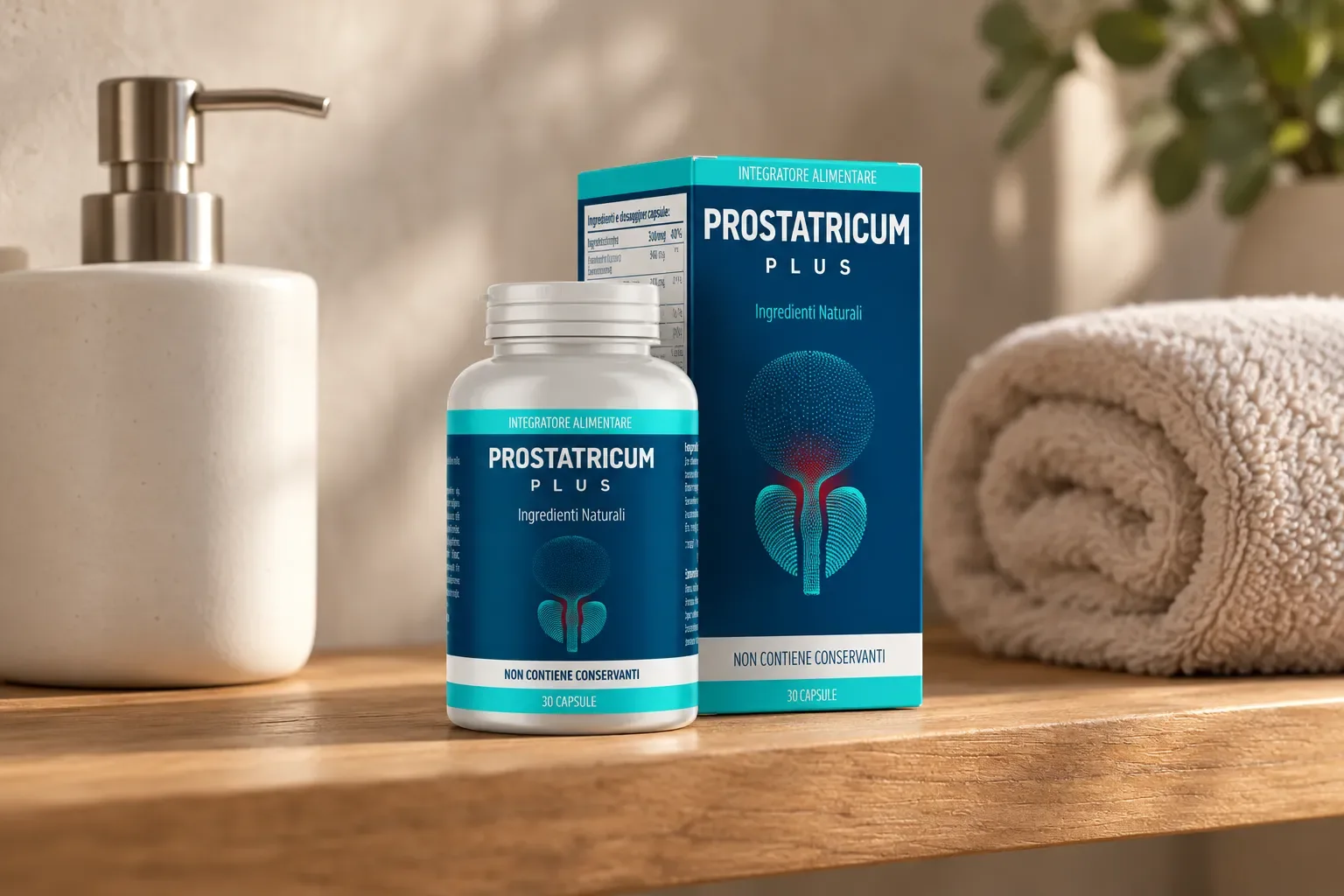 Prostatricum PLUS — Verpackung im Alltag