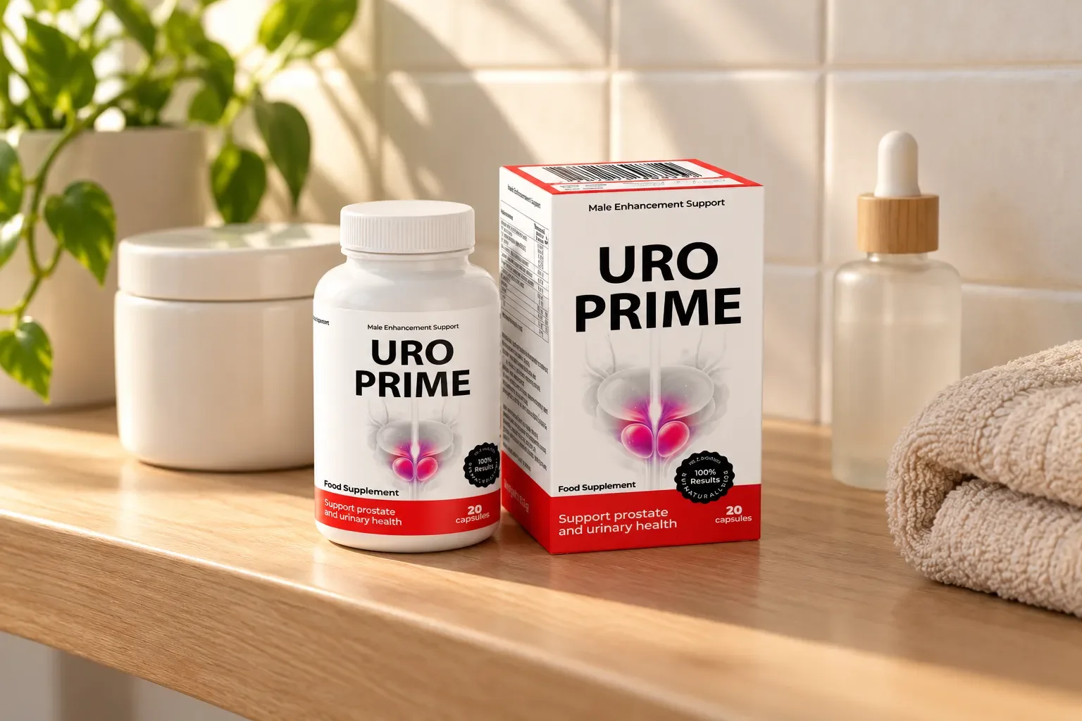 UroPrime — Verpackung im Alltag